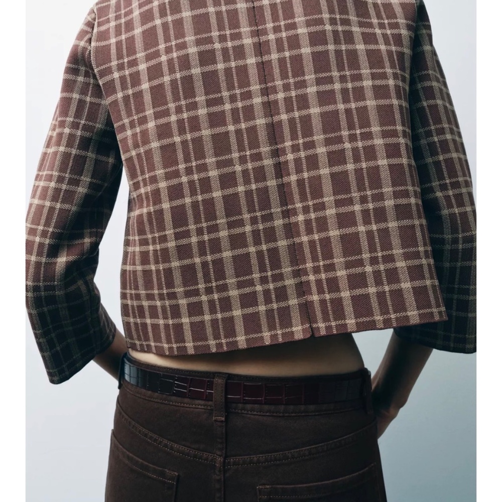 NWT Zara Brown Knit cardigan, XL, GP1510 - Picture 3 of 6
